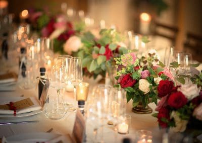 wedding in Tuscany Reception table