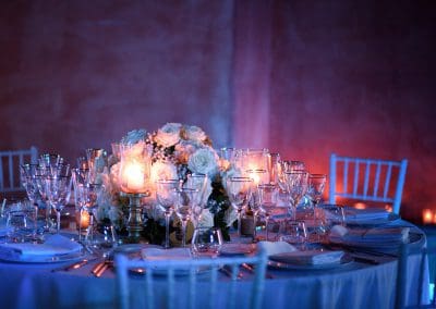 wedding table centerpiece flowers Tuscany