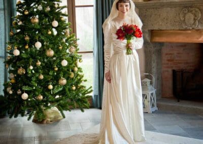 vintage wedding in Tuscany Girolami Cohen Rosapaola Lucibelli Photography Christmas tree