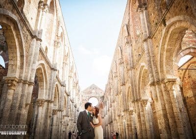 Wedding San Galgano Roofless Abbey catholic wedding