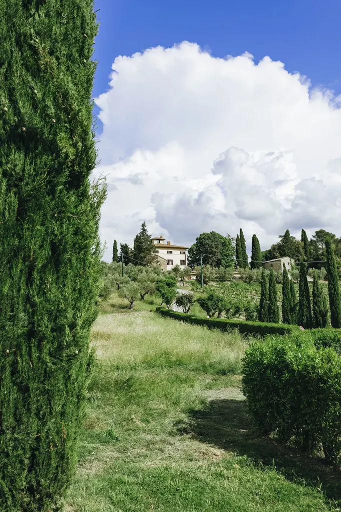 Beyond Tuscany Villa among cypresses and olive groves on the hills of Umbria