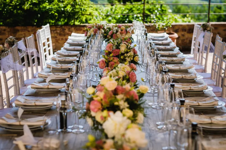 Wedding in Tuscany - tables